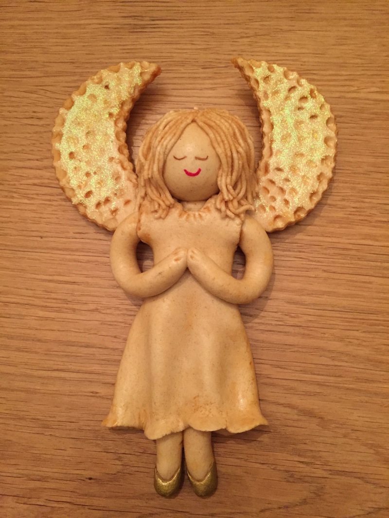 salt dough christmas angel