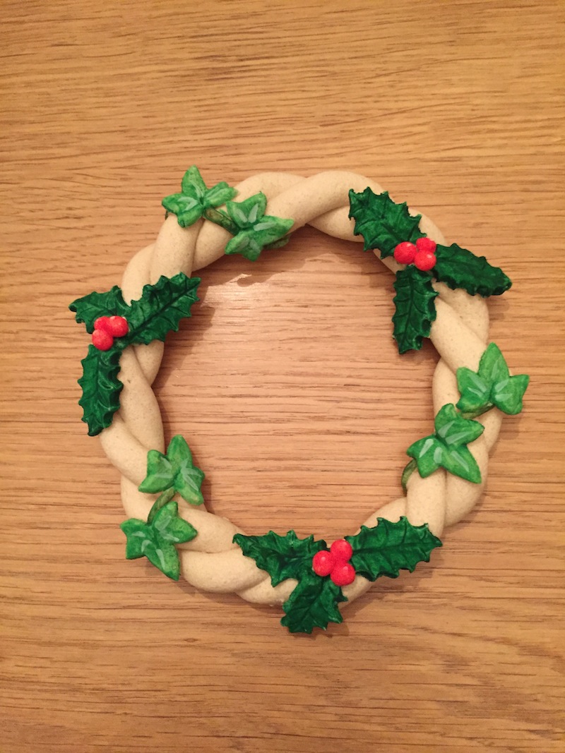salt dough christmas wreath